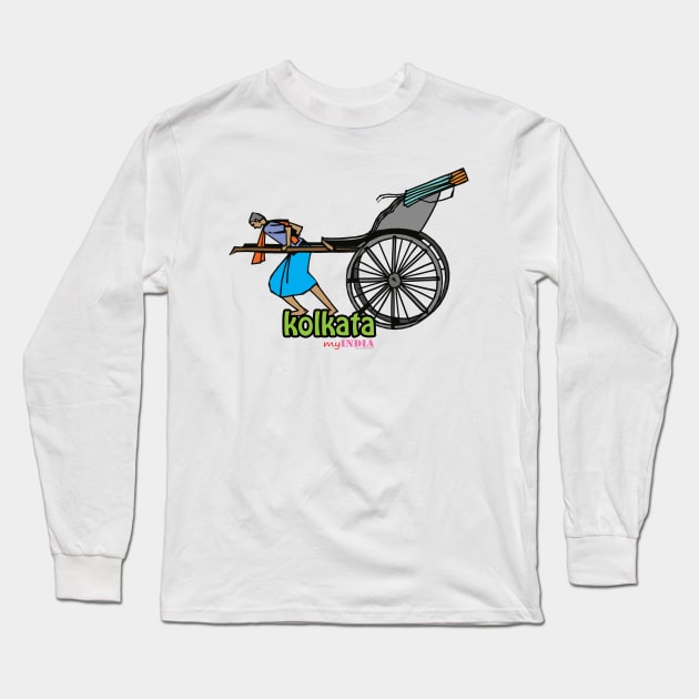 kolkatta Long Sleeve T-Shirt by Pradeeshk